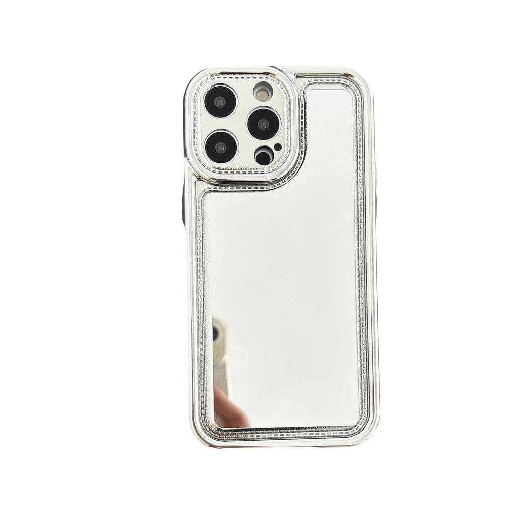 Applicable To Apple 15PROMAX Phone Case, IPhone14 Electroplated Mirror 13, Full Bag Anti-drop 12, Simple Protective Case