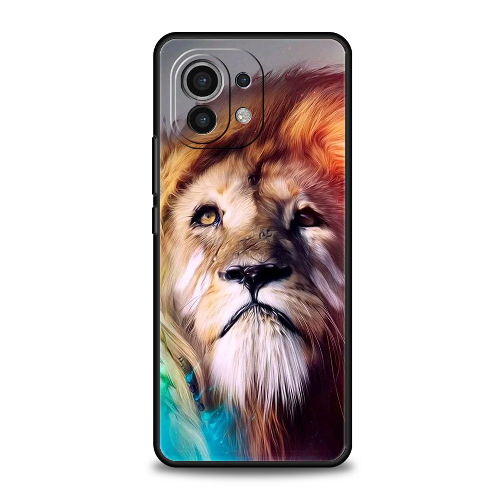 Tier Löwe Handyhülle Für Xiaomi Mi X3 X4 NFC F3 M3 M4 GT Note 9T 10T 10 11 Ultra 11T 11X 12 Pro Lite 5G Silikonhülle Fundas