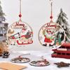 1/10pcs Double-Sided Christmas Ornaments Home Decor Blank DIY Pedants Santa Claus Snowman Xmas Tree Hanging Party Supply