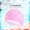 Waterproof PU Coated Adult Swim Cap with Ear Protection - Soft, Non-Constricting