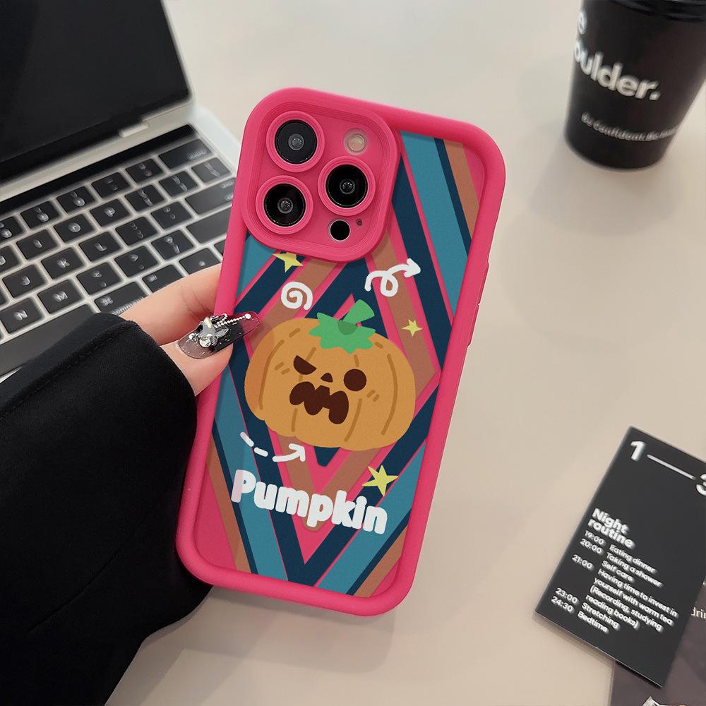 Custom Halloween Pumpkin Ghost iPhone 17 Pro Max Case: Frosted, Anti-Fall