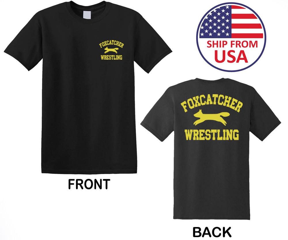 Мужская черная футболка Foxcatcher Wrestling Размеры от S до 3XL Унисекс футболка XXXL