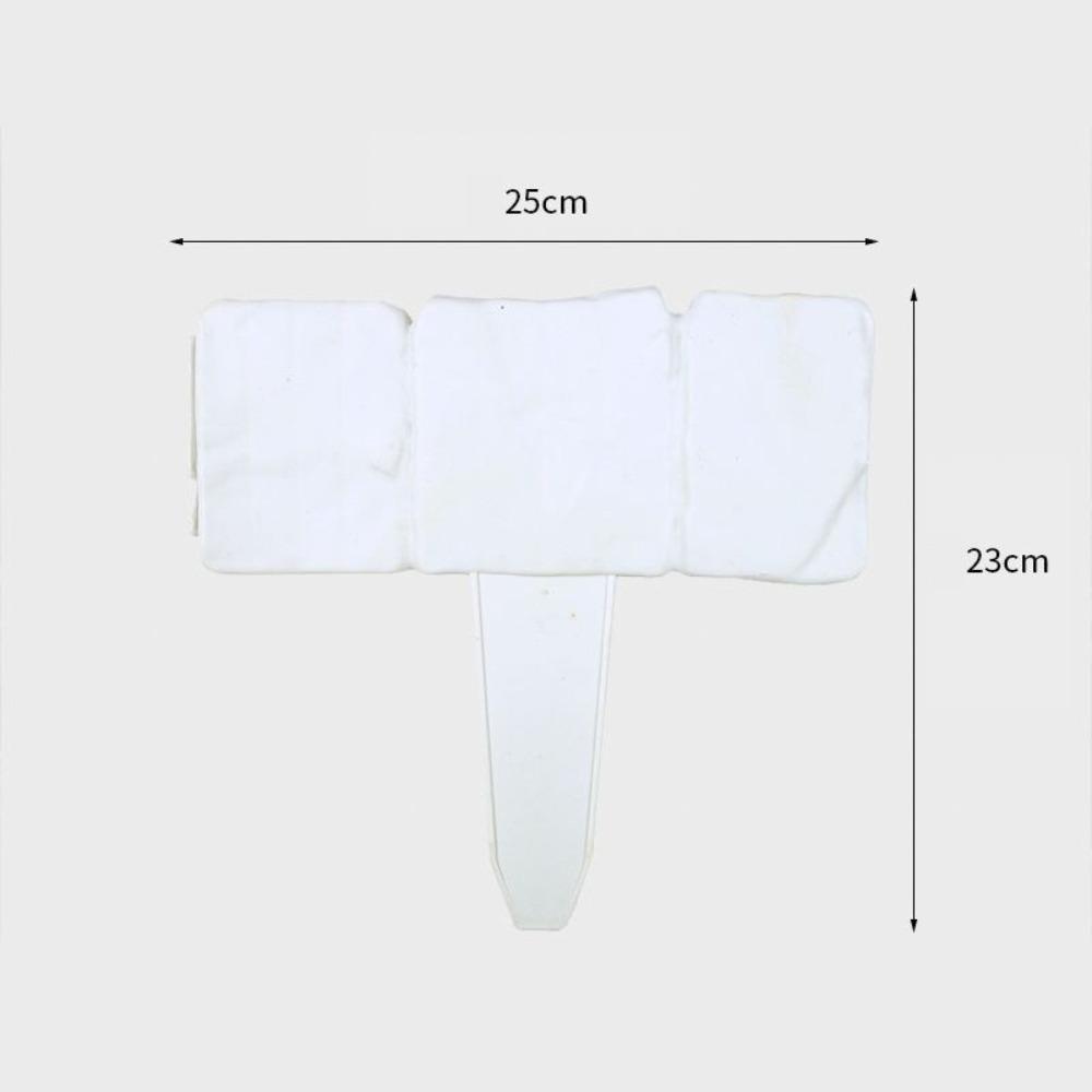 5/10 Sztuk Imitacja Kamienia Ogrodzenie Ogrodowe Mur Opórki Ogrodowe Krawężnik z Palikami Plastikowe Bloki Krawężnikowe do Rabatek
