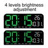 Large Digital Wall Clock Temperature and Date Display Night Mode Table Clock
