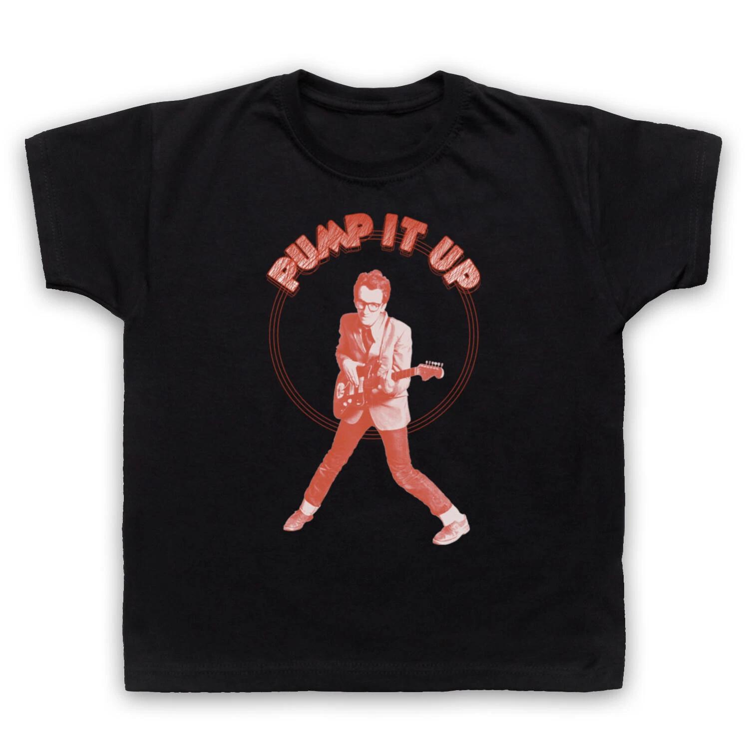 

PUMP IT UP ELVIS COSTELLO UNOFFICIAL ICONIC ROCK MUSIC KIDS CHILDS T-shirt 160