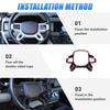 Car Steering Wheel Decoration Cover Trim Frame Sticker For Land Rover Defender 90 110 130 2020-2025 Interior Accessories