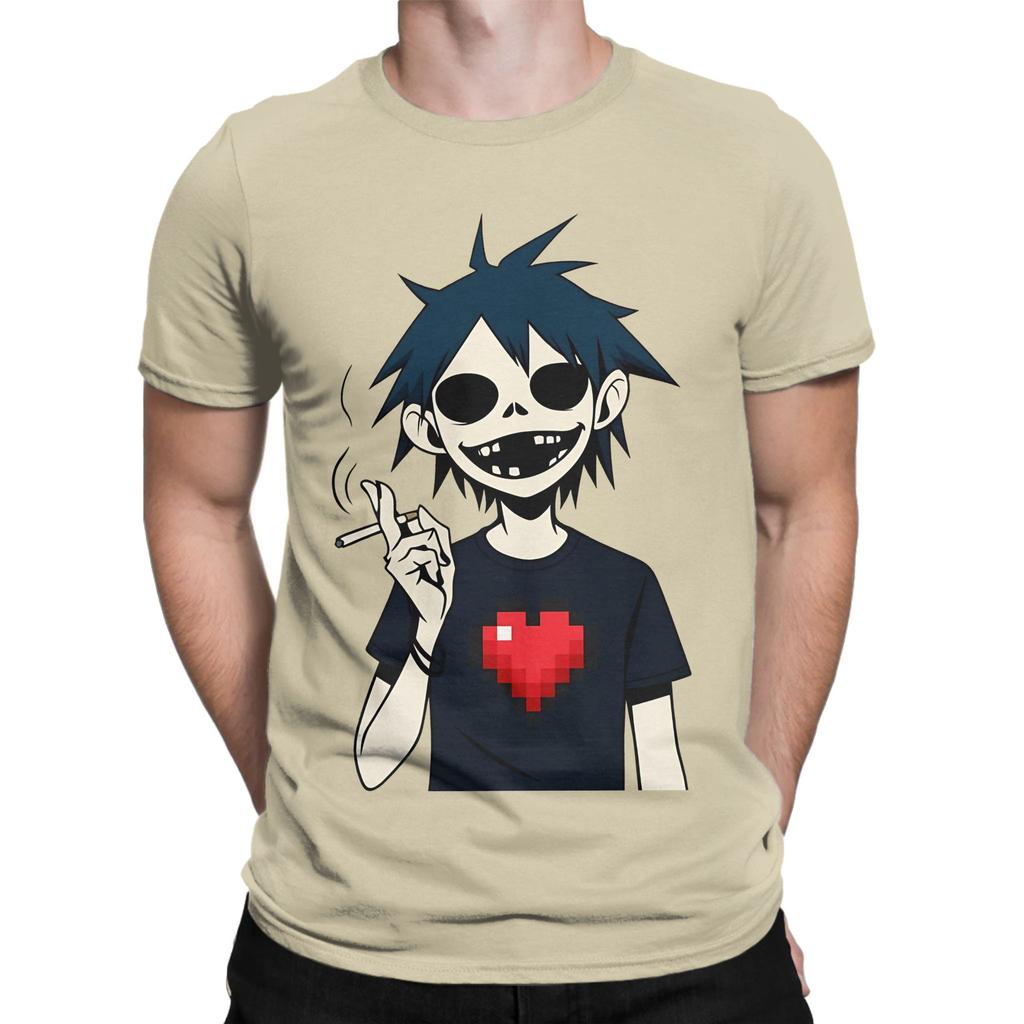Art Lover Graphic 100 Cotton Tshirt Gorillaz Tops Tees For Unisex