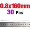 30pcs Fishing Looped Spinner Shaft Stainless Steel Wire Fishing Lure Making Kit Rigs for Freshwater Bass Trout Walleye Salmon