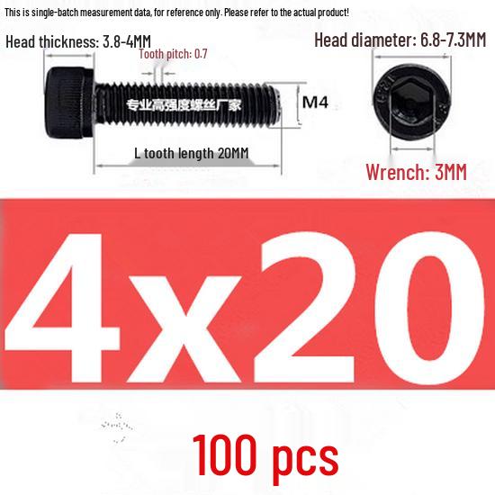 High-Strength Grade 12.9 Internal Hex Head Screws M1.4-M20