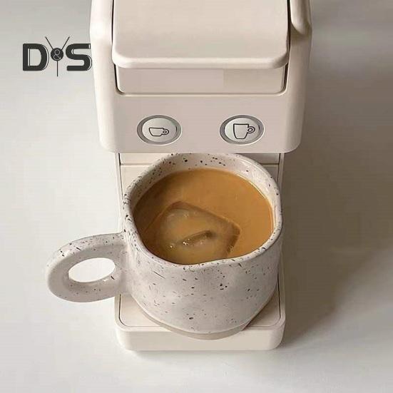 Keramisk kaffekrus 280 ml Unik uregelmessig varmebestandig allsidig drikkebeholder Slitebestandig latte te melkelskerkrus for hjemmekontorbar