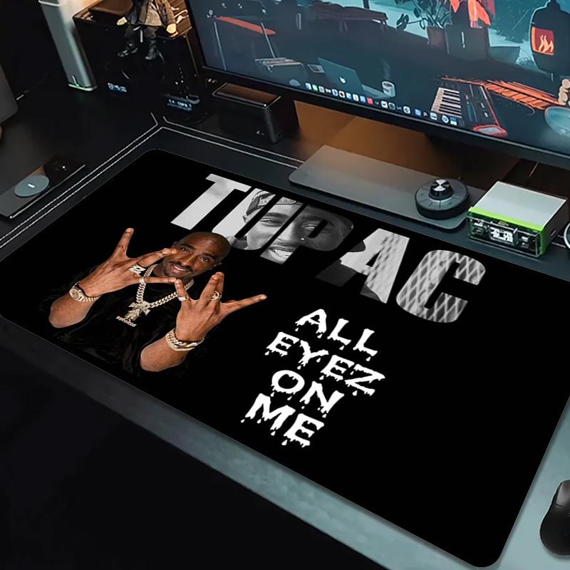 Tupac Poster Color Mouse Pad Large Gaming Table Cushion Non-slip Laptop Tablet Big Mousepad XXL Mat Mini PC Playmat With Lock Edge