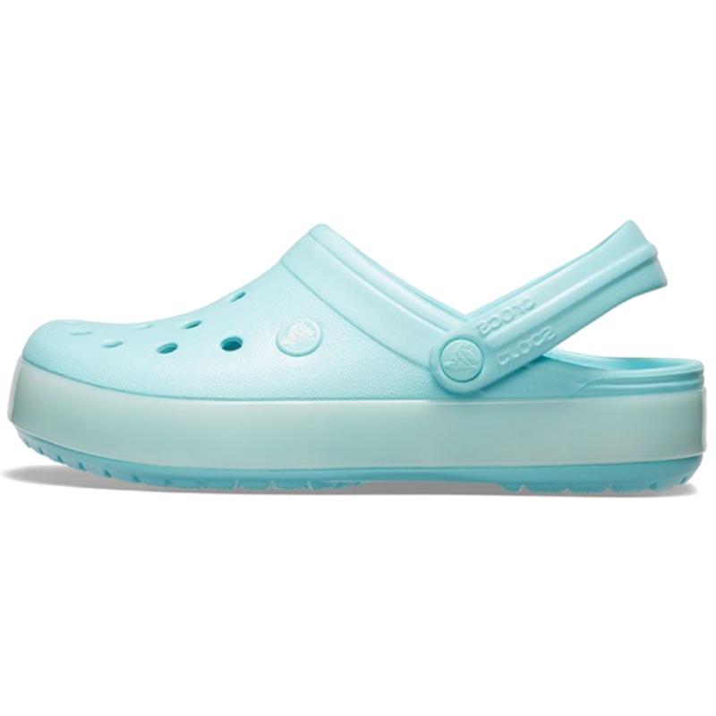 Crocs Classic Clog Translucent Beach Ice Blue Sandals Unisex