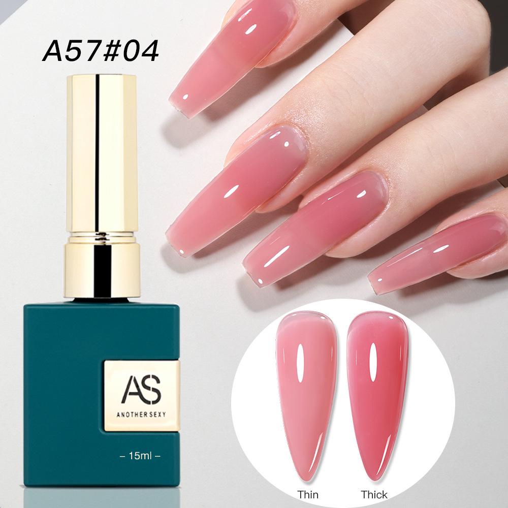 New Translucent Whitening Nail Gel: Nude & Pink Jelly Phototherapy Polish