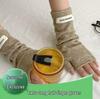 2025 Winter Fingerless Touchscreen Gloves: Warm, Thick Knitted Half-Finger Gloves for Students with New User Discount