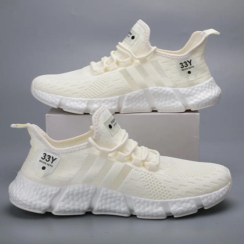 Pánské běžecké boty prodyšné síťované sportovní boty dámské značkové tenisky lehké ležérní tenisové boty luxusní mužské tenisové boty