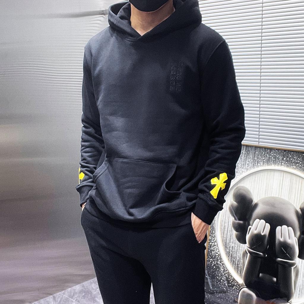 8065 CHROME HEARTS 2025 New Spring and Autumn Plus-size Thin Style Classic Style Logo Hooded Sweatshirt for Couples