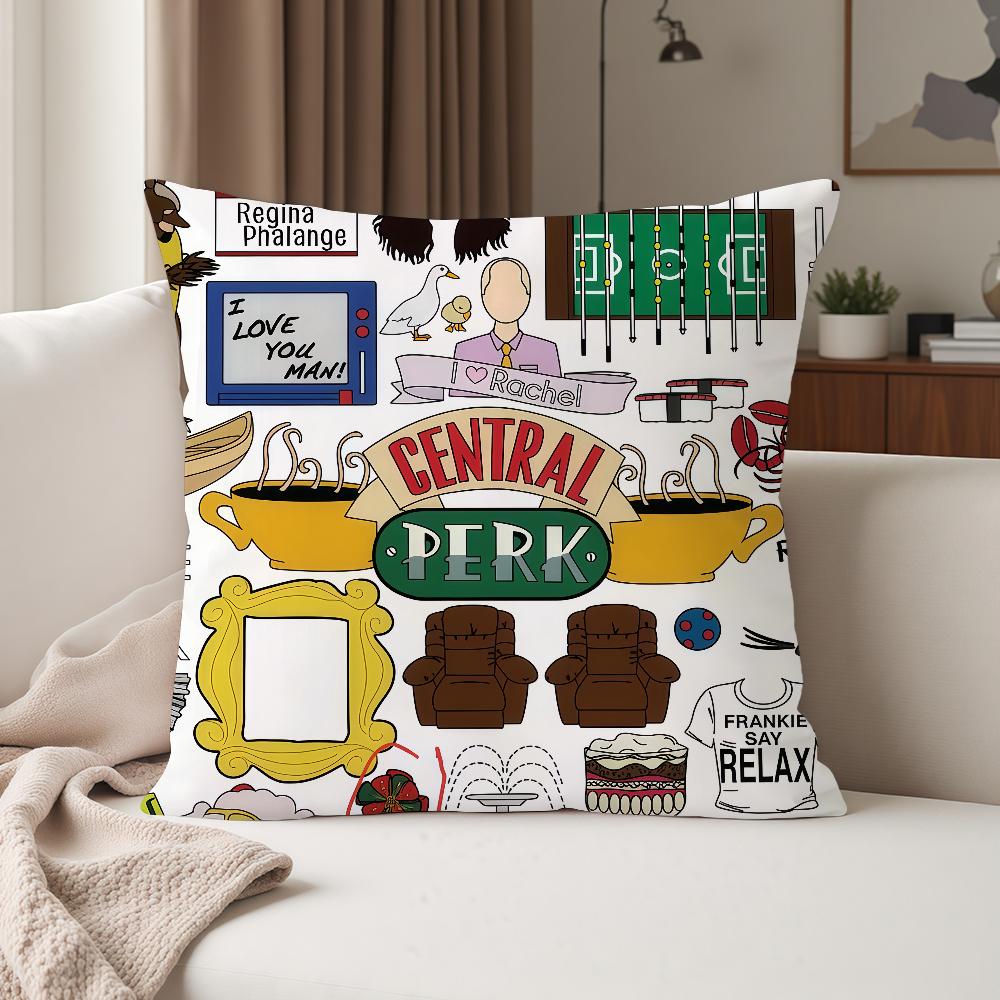 Ffriends Cclassic TV Series Pillow Case Suitable For Bedrooms Living Rooms Cars Home Decoration