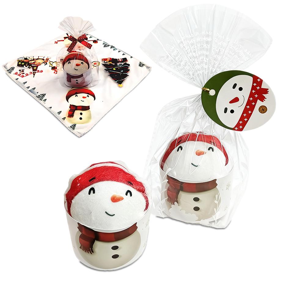 Christmas Novelty Gift Towel 3D Digital Print Santa Claus Snowman Elk Design Ultra-Soft Cotton Fiber Hand Towel