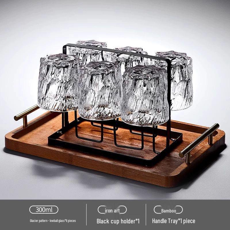 Glacier Design Glass Drinking Cup