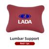 Leather Car Headrest Lumbar Support Backrest Neck Pillow Accessories For Lada Priora Sedan Sport Kalina Granta Vesta Niva Largus