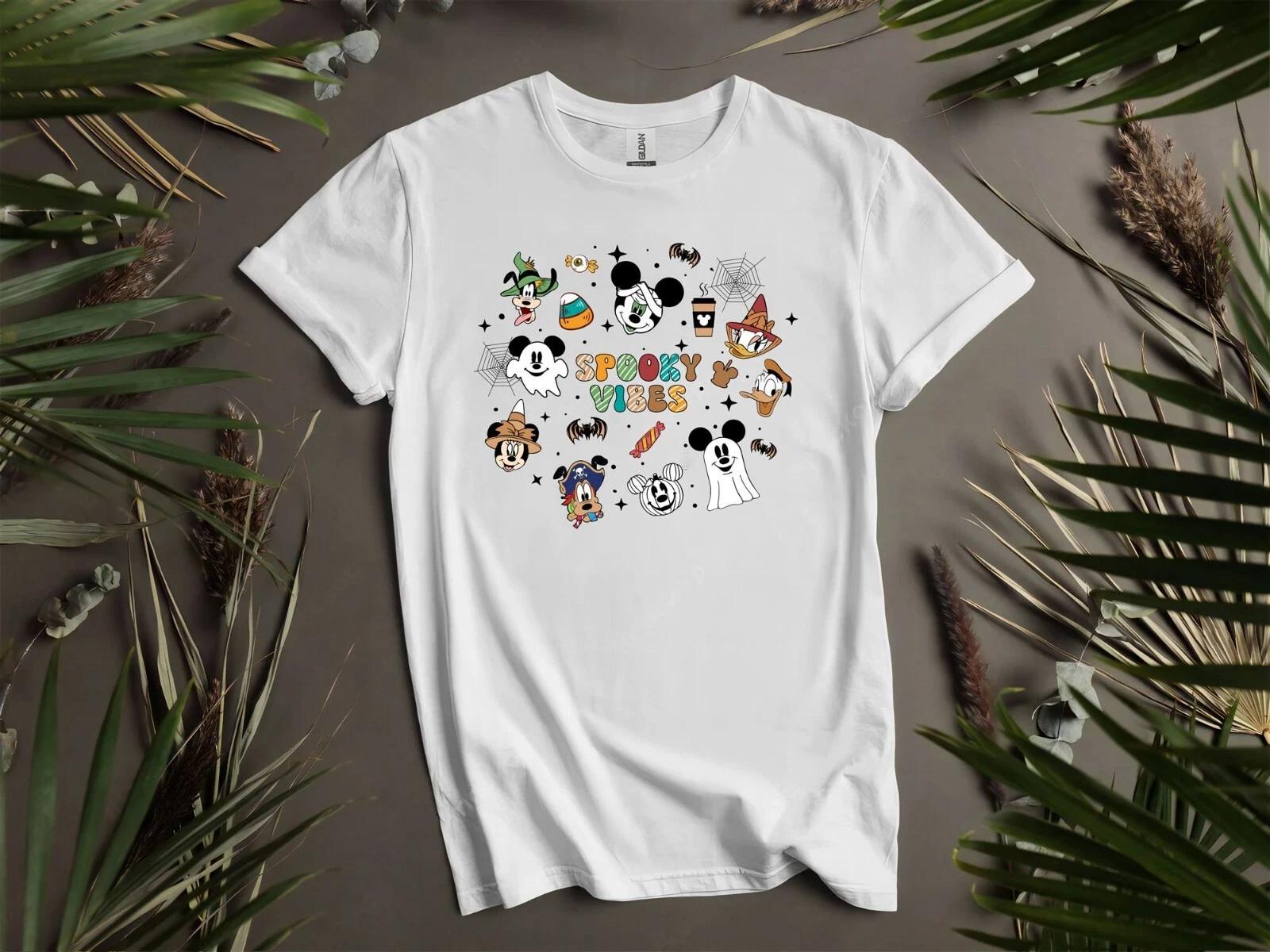 Жуткие vibes Микки и его друзья Футболка T shirt Мужская Женская Унисекс Tshirt I166 XXL