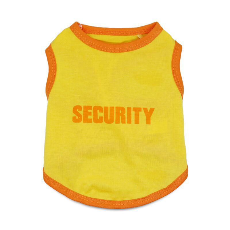 Spring/Summer Cotton Security Guard Vest for Small Dogs and Cats