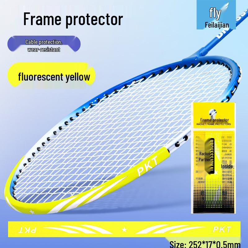 

Invisible Badminton Racket Frame Protector: Self-Adhesive Transparent Edge Strip, Anti-Wear, Paint Chip Guard, Markless Design.