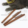Pet Flea Comb Single-Row With Solid Wood Handle Dog & Cat Lice Remover Long-Pin Fine-Tooth Grooming Comb For Pet Care