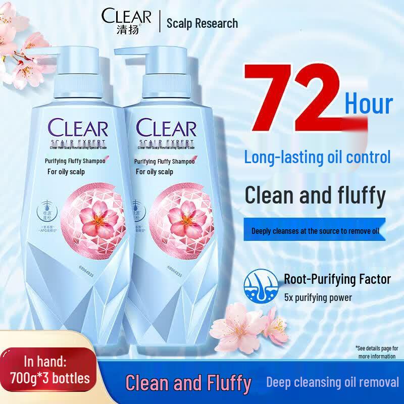 Clear Scalp Care Clarifying Volumizing Shampoo (3x700g)