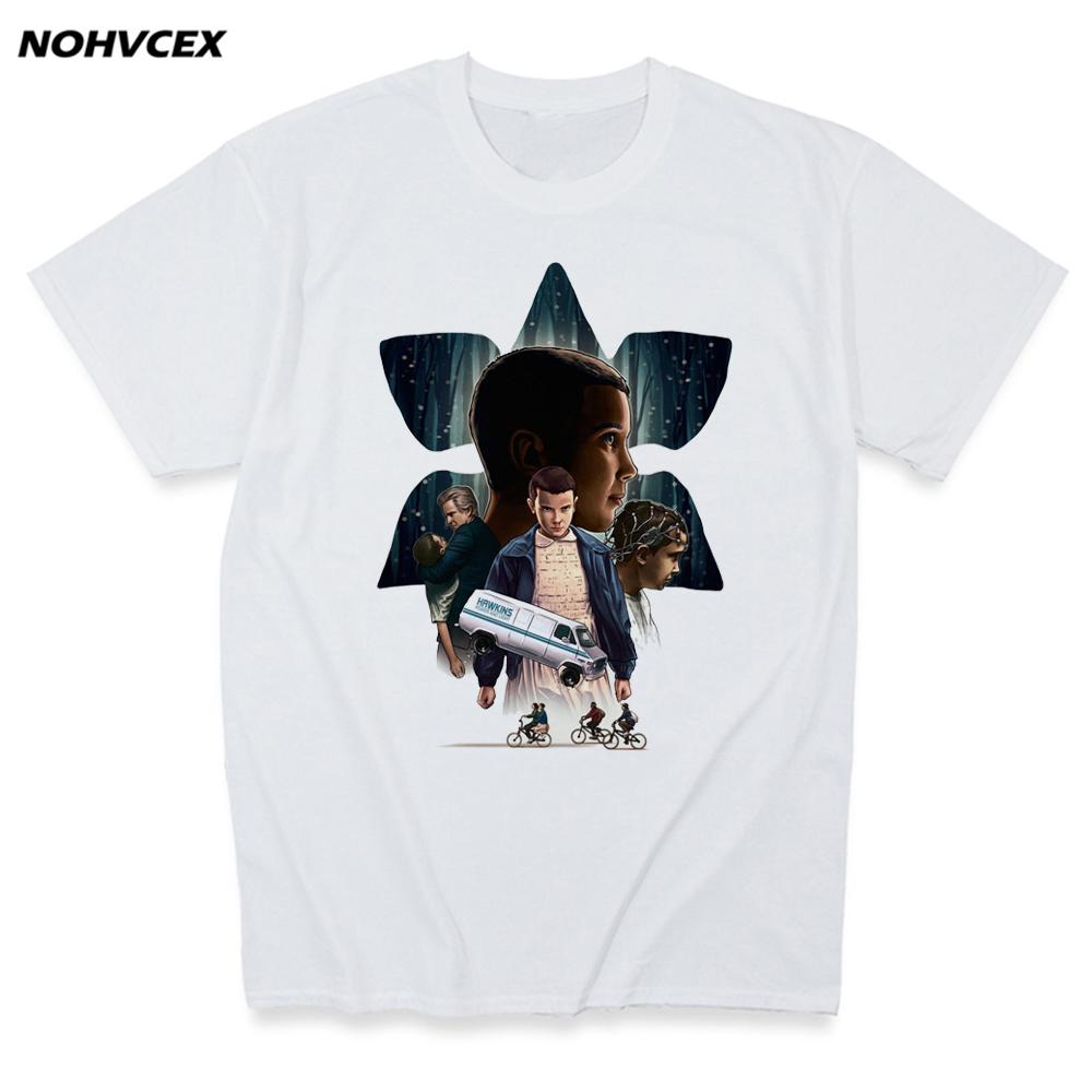 Print T Shirt Stranger Things Men Women Children Short Sleeve Tops Tv Series Summer M