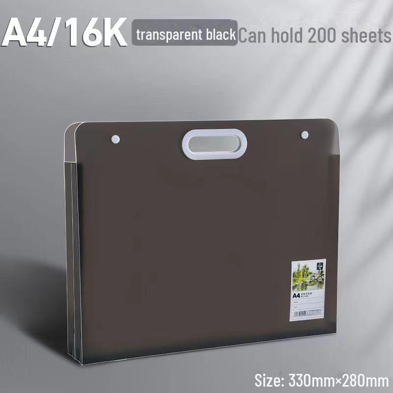 Portable Clear Document Bag for School: Test Papers, Textbooks, Art & Paintings - Durable & Spacious