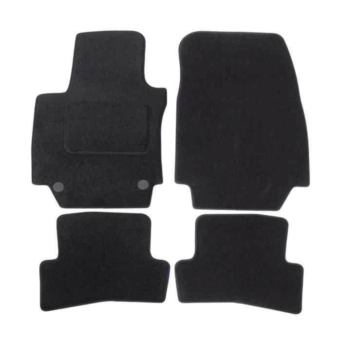 J&J AUTOMOTIVE | Tapis De Sol Noir Velours Sur Mesure Pour Renault Captur 2013-2019
