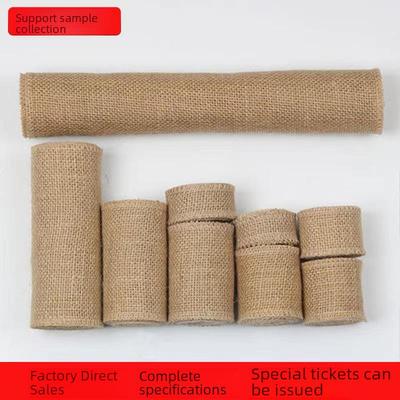 Original Gelbe Leinenrolle: Handgemachte DIY Bastelstreifen mit Naturhanfseil, 50x50cm