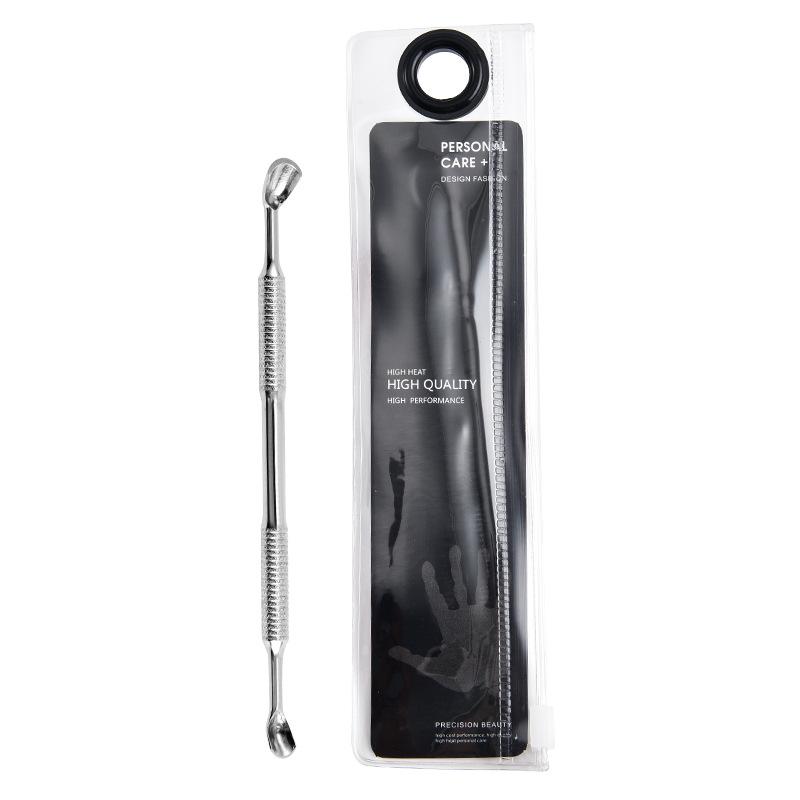 Professional Stainless Steel Dual-Ended Cuticle Pusher for Nail Art