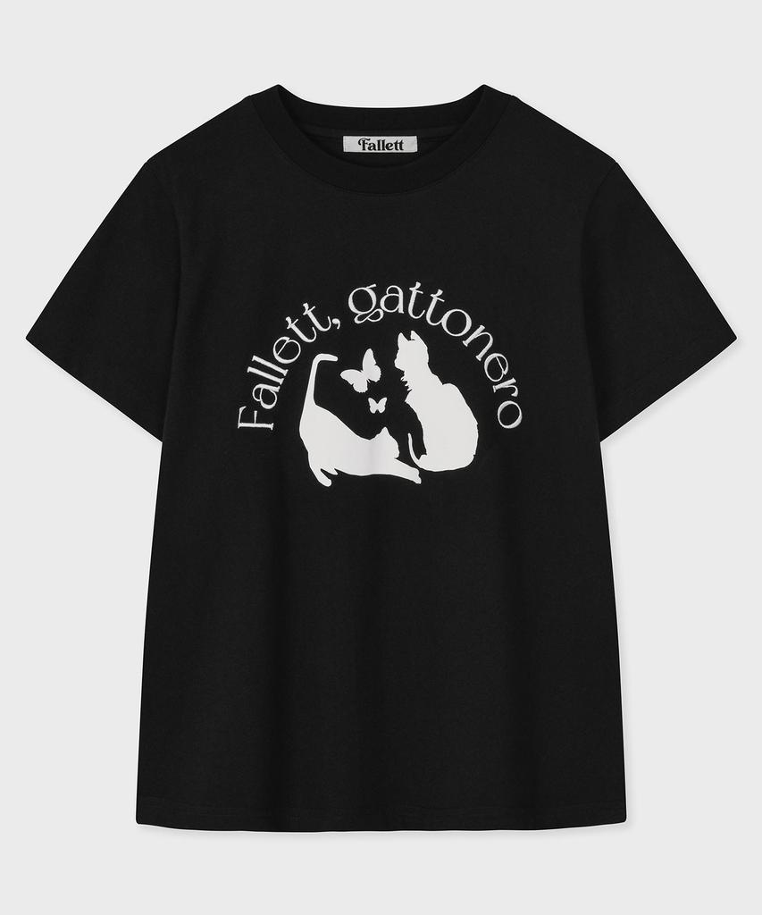 FALLETT Nero Fly Short Sleeve Tee Black