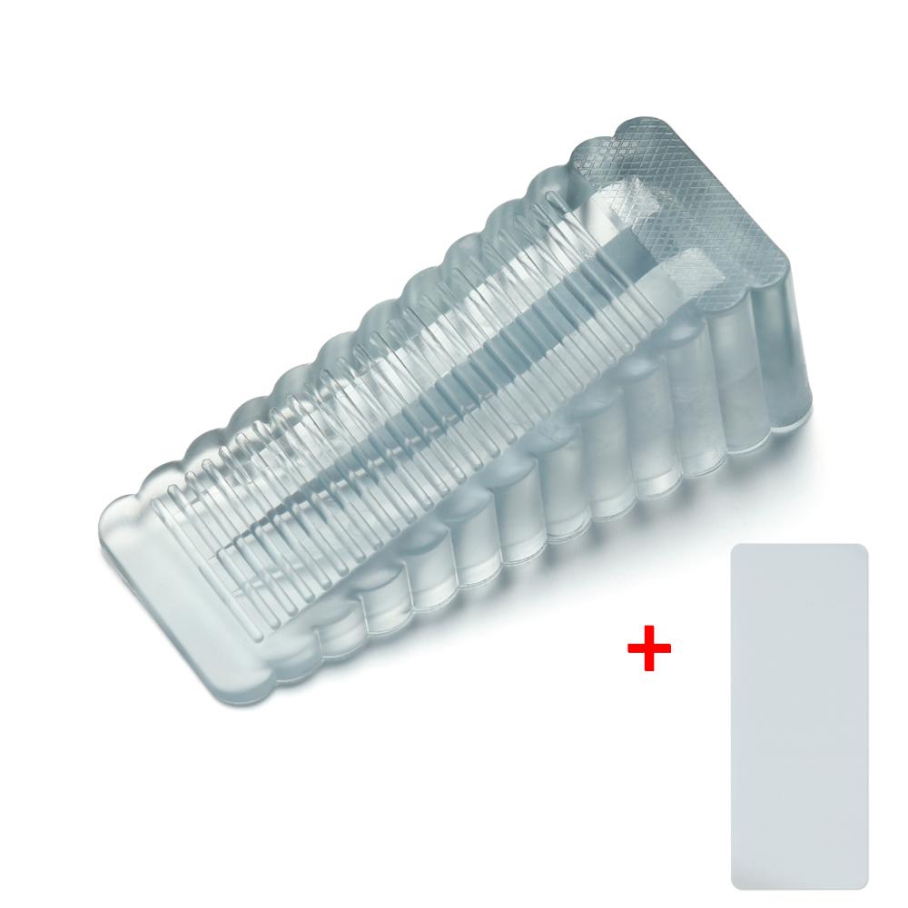 Home Anti-Collision Self Adhesive Wall Protector Floor Block Door Wedge Door Stopper