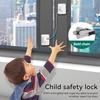 Combination Refrigerator Lock No Drill Adhesive Mount Heavy Duty Steel Cable  for Home Kitchen Fridge Cabinet Drawer