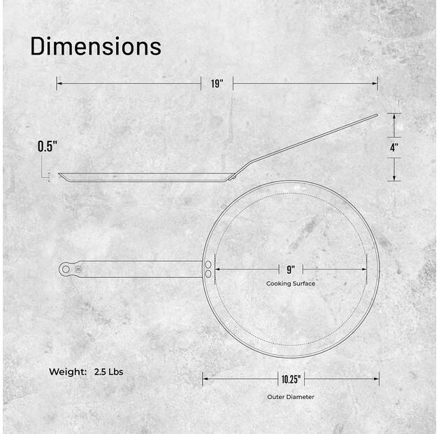 Сковорода для блинов De Buyer Mineral B Element 26 см (5615.26)