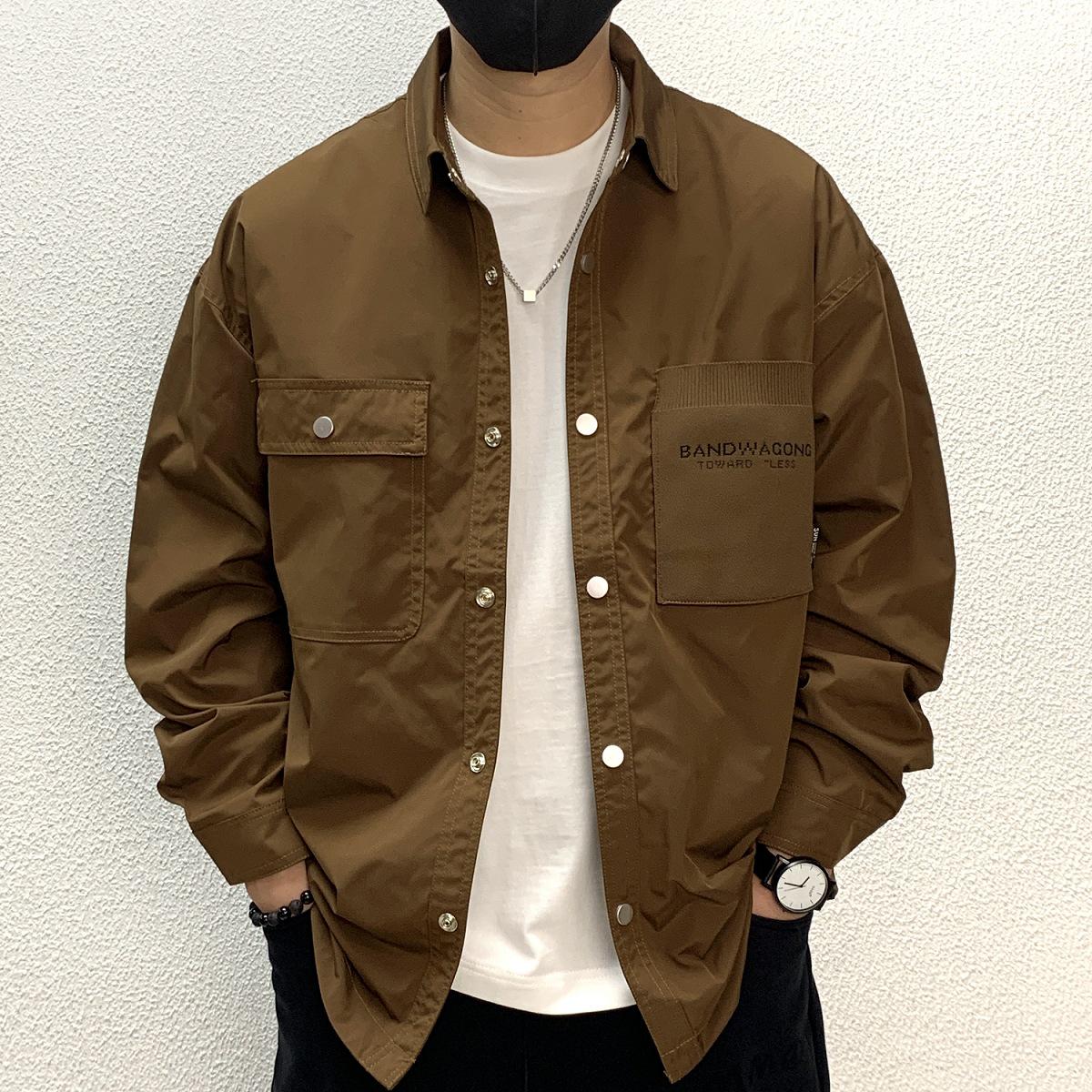 Men s Versatile Workwear Jacket – Casual, Durable, and Stylish for Spring, Autumn, and Winter M (110-135 jin)