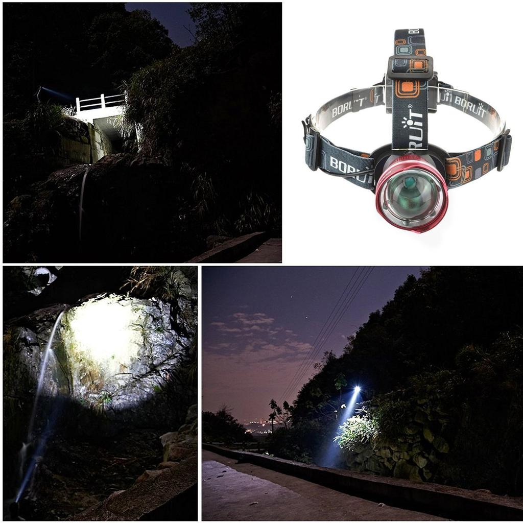 BORUIT LED Headlamp (Red)