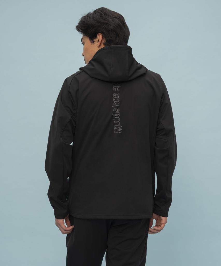 Le Coq Sportif Hybrid Insulated Long Black Brown XO Jacket, Water-Repellent, Windproof, Warm, Light-Absorbing Heat-Generating Technology, HEATNAVI,