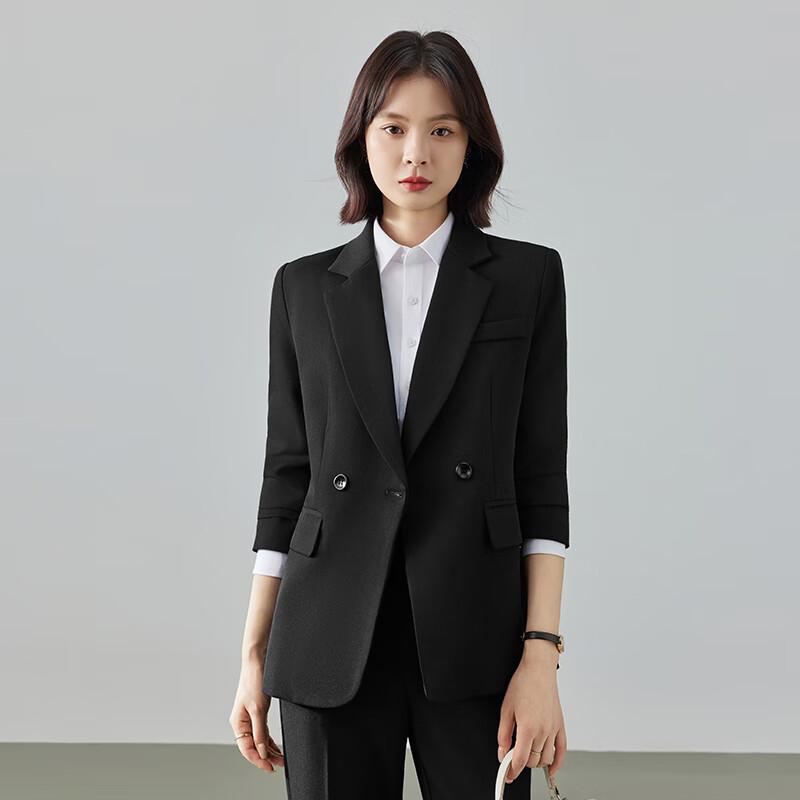 Damen Knitterfreies Business Casual Anzug-Set