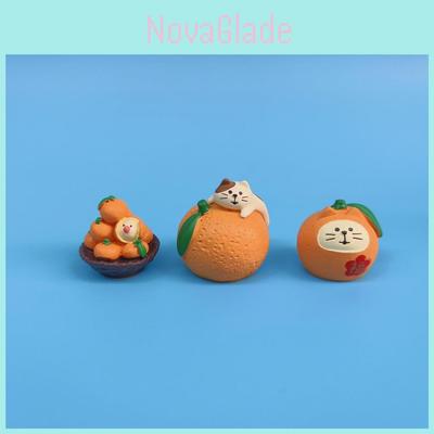 Resin Cat And Bird Garden Decor With Zakka Style For Home Office Display