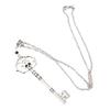 Retro Silver Skeleton for Key Necklace Punk Jewelry Novelty Gothic Halloween Gif