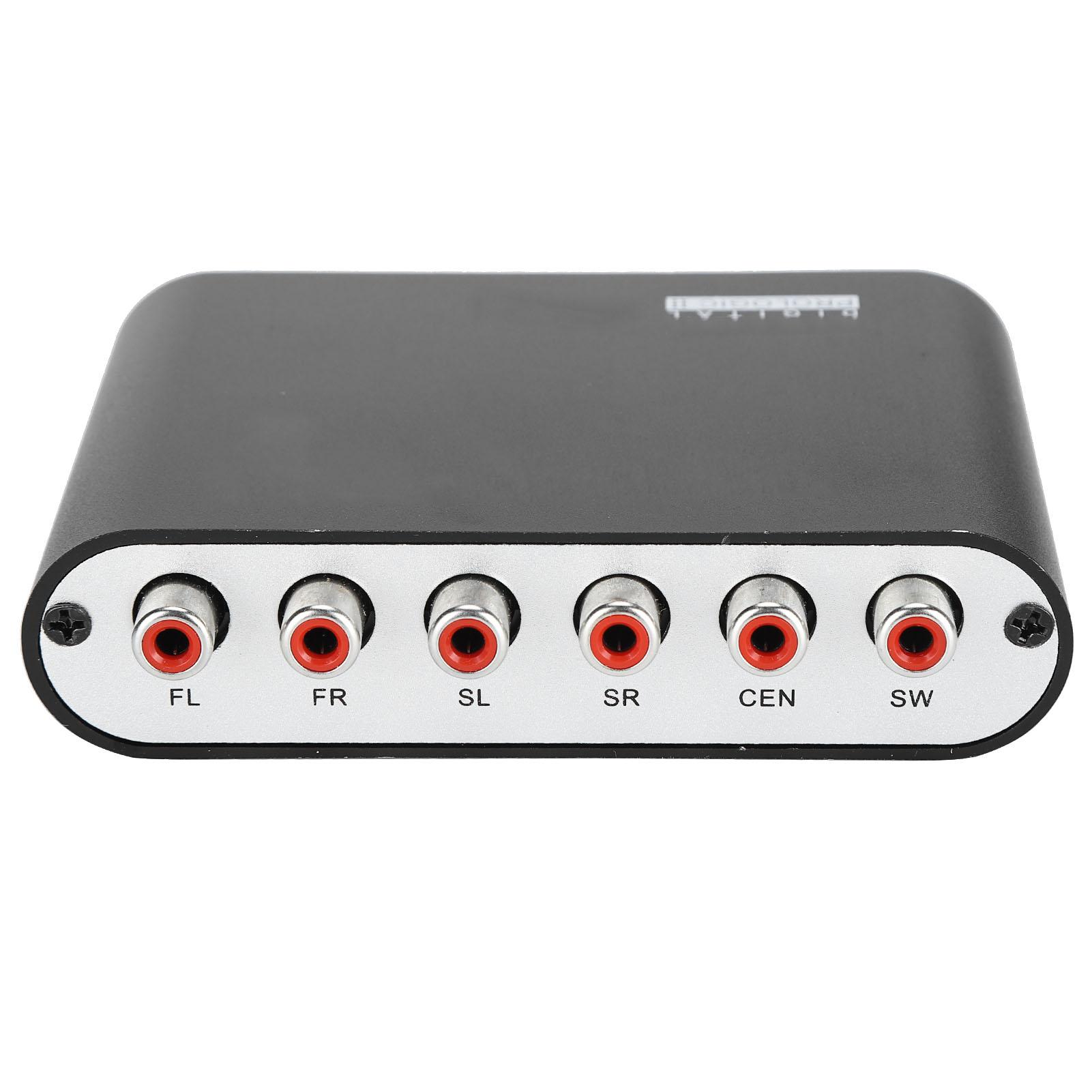 

AY42A 2.0 DTS 5.1 Metal o Декодер Аналоговый SPDIF Коаксиальный для RCA DTS AC3 o Декодер US Plug