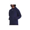 Under Armour Rival Fleece Hoodie With Brand Logo Print Men Hoodies Navy-Blue 1379757-410