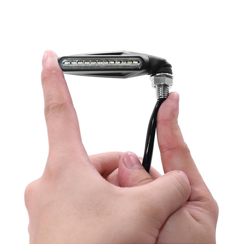 4PCS Motorcycle Turn Signal Lights 12V LED Moto Flashing Indicator Rear Lights Lamp Waterproof Motorcycle Signal Lamp Universal