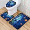 Halloween Bathroom Three-Piece Floor Mat Household Door Mat Bedroom Living Room Carpet