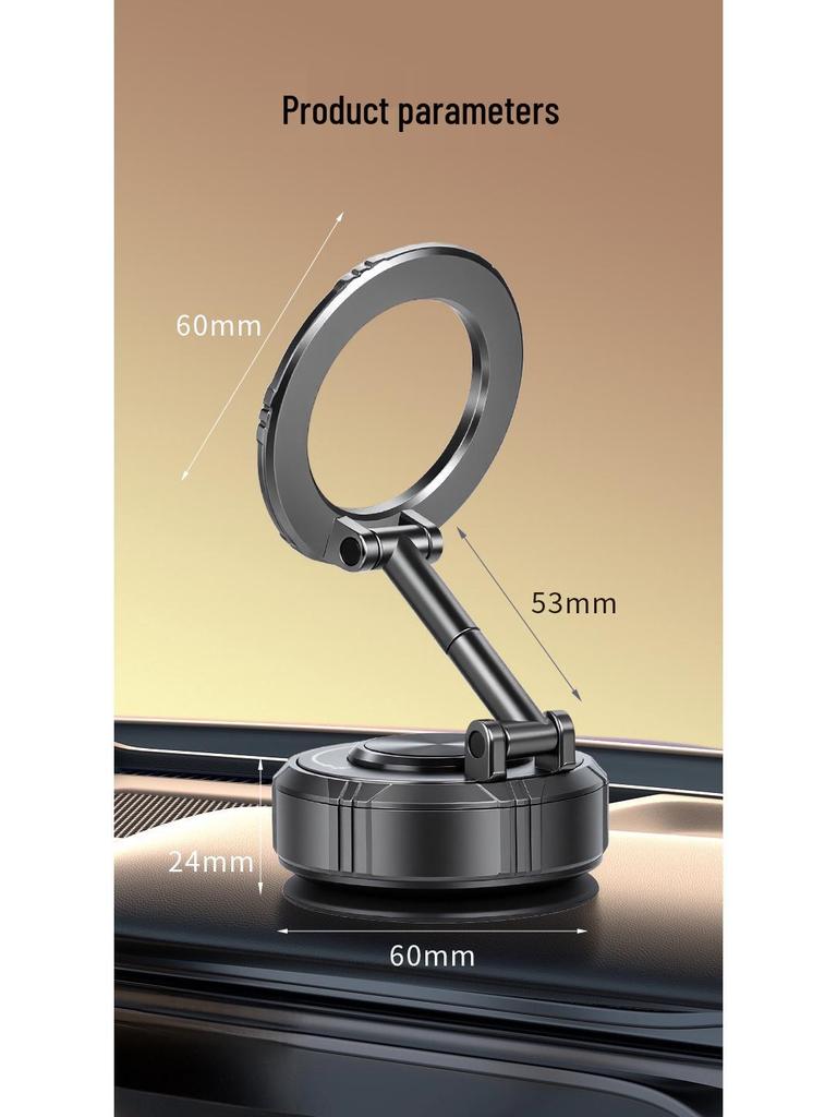Universal Magnetic Car Phone Holder with Suction Cup for Dashboards