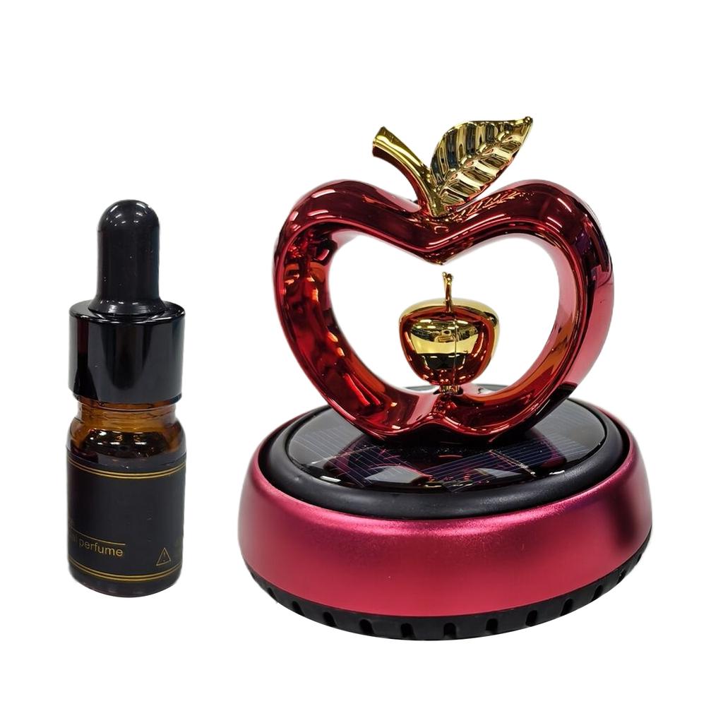 Heart Car Interior Solar Fragrances Ornament with flower Fragrances Solar Powered Car Scent Diffuser for Dashboard Use